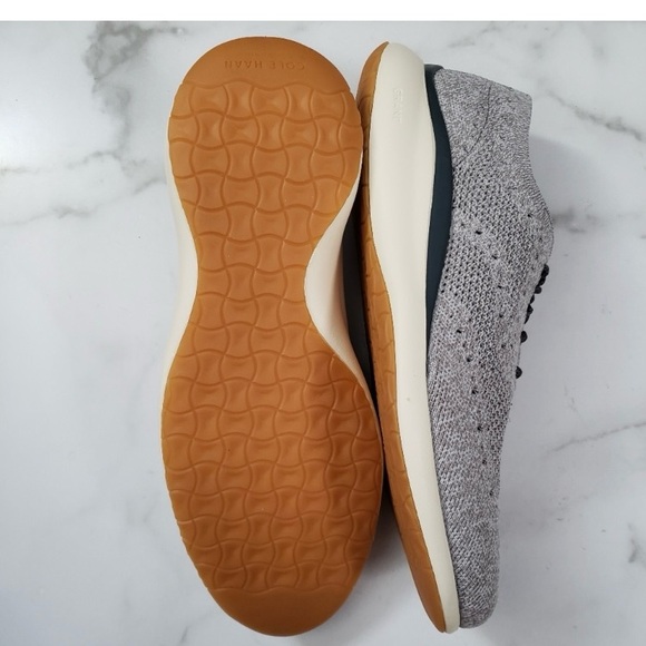 COLE HAAN Grand Troy Knit Oxford Shoe Men’s Dress Sneaker Gray - Picture 5 of 8